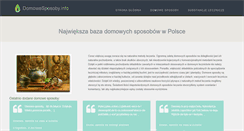 Desktop Screenshot of domowesposoby.info
